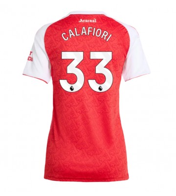 Arsenal Riccardo Calafiori #33 Replika Hemmatröja Damer 2025-26 Kortärmad